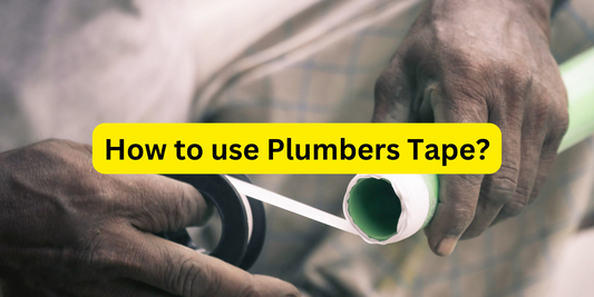 How to use plumbing tape / PTFE tape?