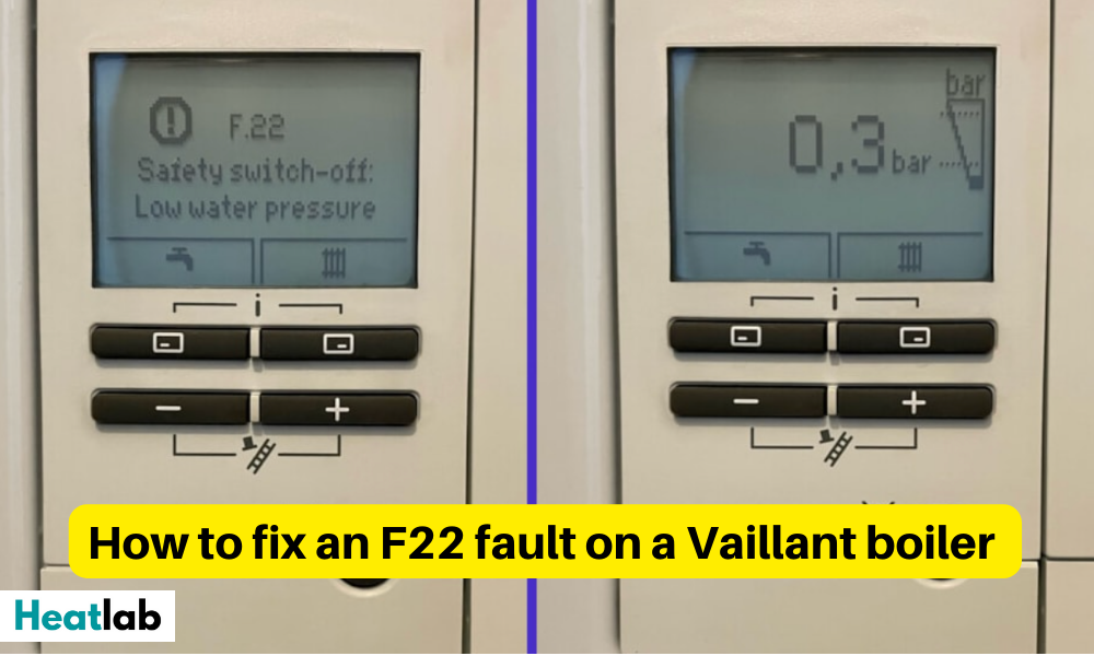 Vaillant F22 fault code how to fix