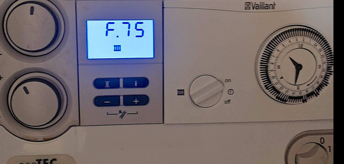 Vaillant Boiler F75 Fault - How to fix