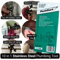 The PlumbShark 10 in 1 Premium Stainless Steel Multi-tool
