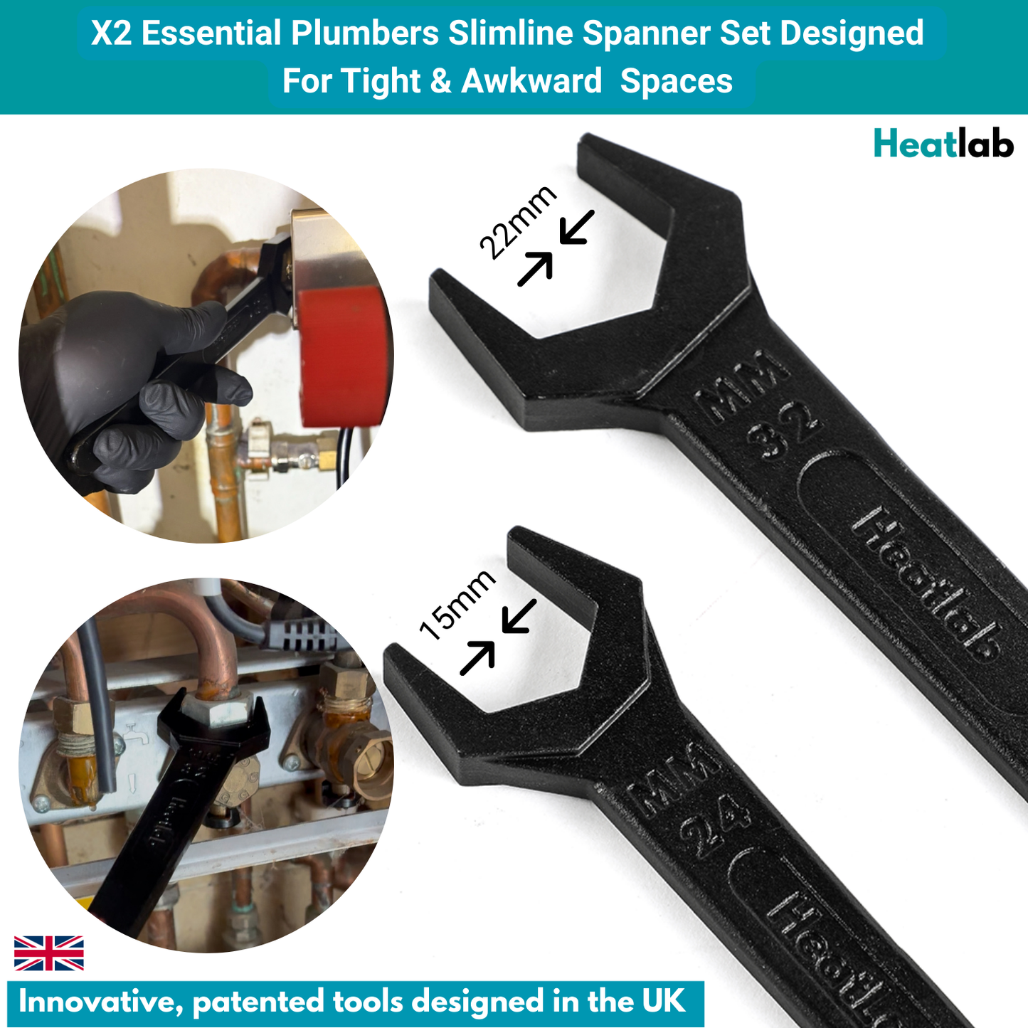 The Essential Compression Spanner Set 24mm 32mm | Professional Trade Tools