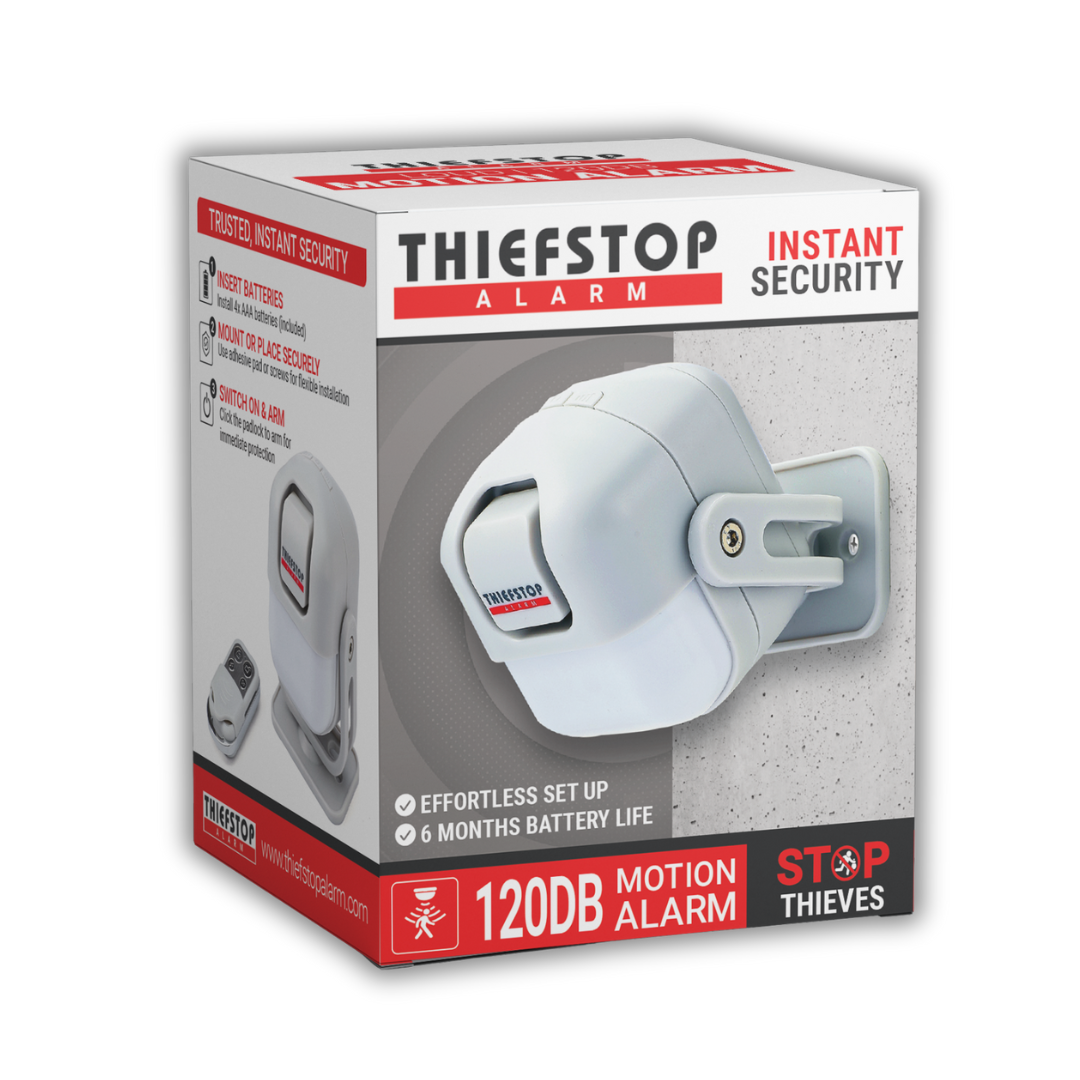ThiefStop — 120 dB Alarm with Remote Fob & Install Pack