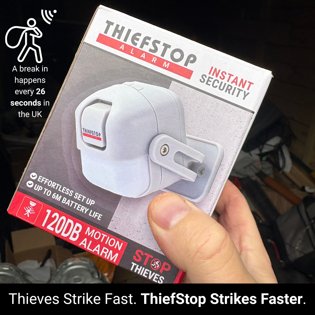 ThiefStop — 120 dB Alarm with Remote Fob & Install Pack