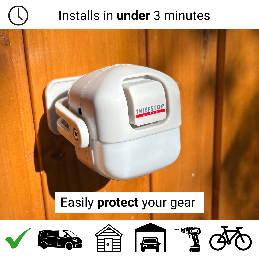 ThiefStop — 120 dB Alarm with Remote Fob & Install Pack