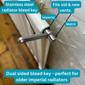 The Ultimate Radiator Bleed Key With Imperial & Metric Keys