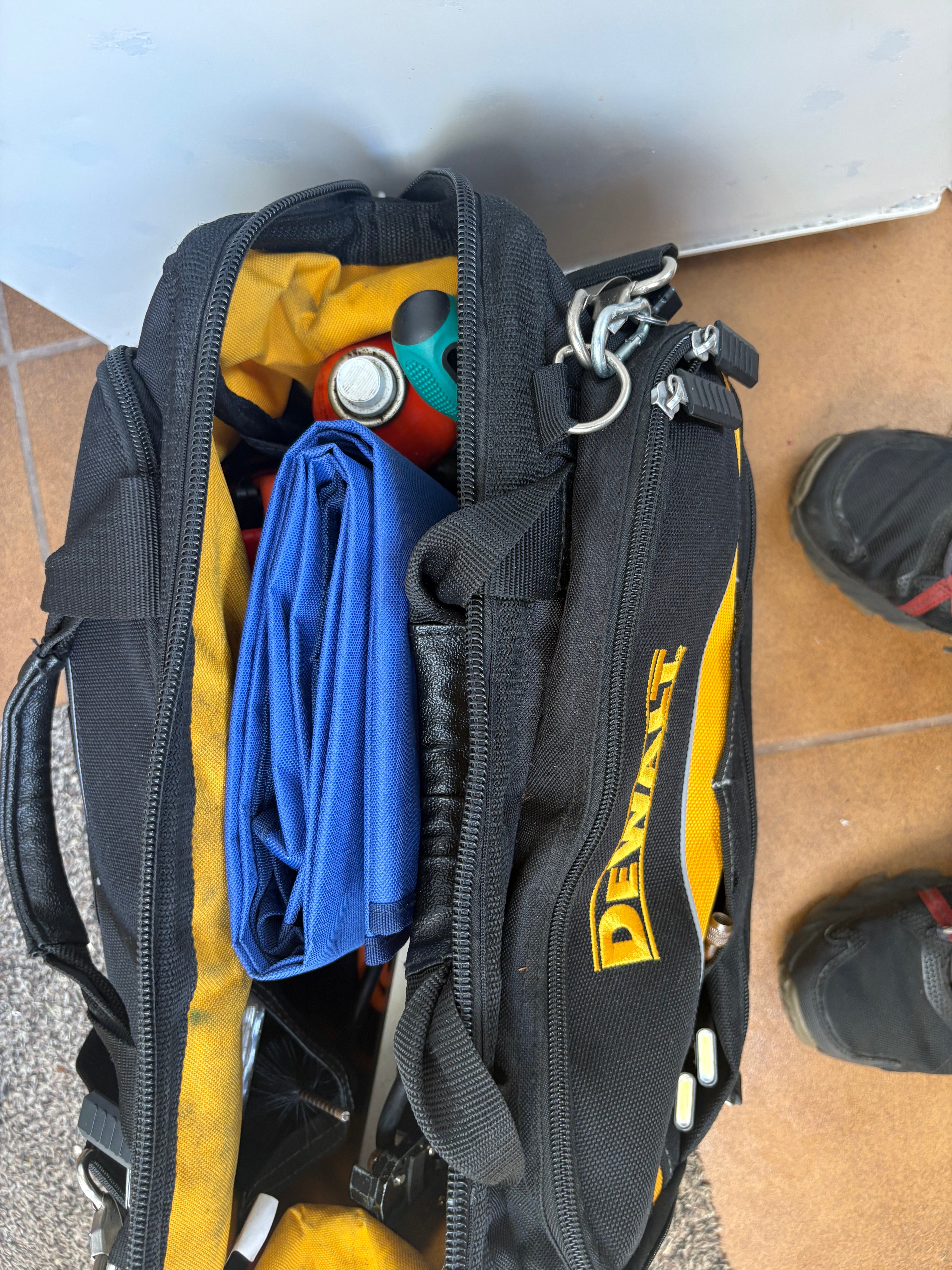 Plumbers Dust Sheet - The waterproof work mat that fits around radiator pipes.